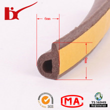 Elastic Foamed Rubber Seal Strips with Adhesive